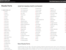 Tablet Screenshot of mazda-parts.net